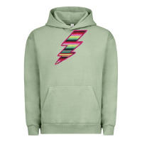 Pigment Oil Green Pink Serape Lightning Urban Hoodie - Bettercallsaul