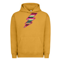 Pigment Peanut Butter Pink Serape Lightning Urban Hoodie - Bettercallsaul