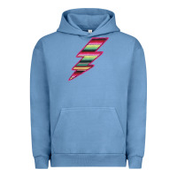 Pigment Pebble Blue Pink Serape Lightning Urban Hoodie - Bettercallsaul