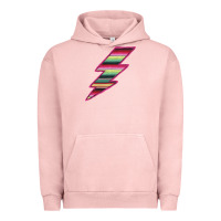 Pigment Salmon Pink Serape Lightning Urban Hoodie - Bettercallsaul