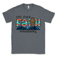 Charcoal Heather can move faith mountains Classic Tee - CowhideDigitalArt