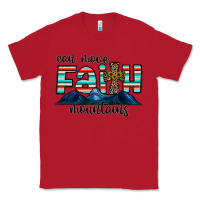 Red can move faith mountains Classic Tee - CowhideDigitalArt