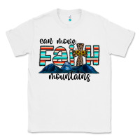 White can move faith mountains Classic Tee - CowhideDigitalArt