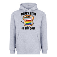 Heather Grey diversity is my jam Heavyweight Hoodie - MaliasSmallBusiness