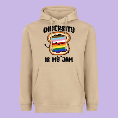 Diversity Is My Jam Heavyweight Hoodie Designed By Maliassmallbusiness
