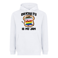 White diversity is my jam Heavyweight Hoodie - MaliasSmallBusiness