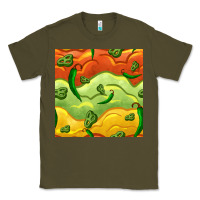 Mexican Sauce And Jalapeno Seamless Pattern Classic Tee | Teevron