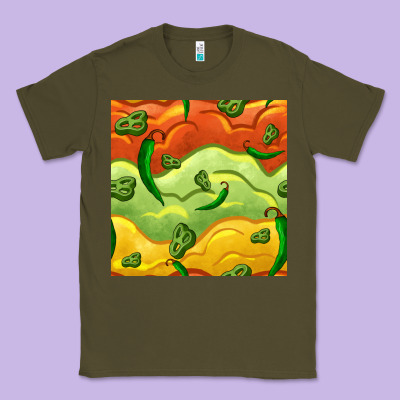 Mexican Sauce And Jalapeno Seamless Pattern Classic Tee Designed By Bundleandbundleshop