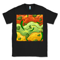 Black mexican sauce and jalapeno seamless pattern Classic Tee - BundleAndBundleShop