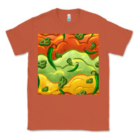 Copper mexican sauce and jalapeno seamless pattern Classic Tee - BundleAndBundleShop