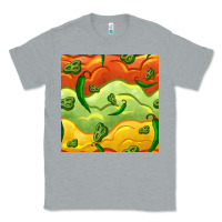 Heather Grey mexican sauce and jalapeno seamless pattern Classic Tee - BundleAndBundleShop