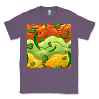 Lavender mexican sauce and jalapeno seamless pattern Classic Tee - BundleAndBundleShop