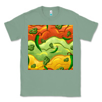 Sage mexican sauce and jalapeno seamless pattern Classic Tee - BundleAndBundleShop