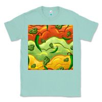 Seafoam mexican sauce and jalapeno seamless pattern Classic Tee - BundleAndBundleShop