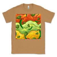 Toasted Coconut mexican sauce and jalapeno seamless pattern Classic Tee - BundleAndBundleShop