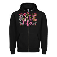 Black race life Zipper Hoodie - Artiststas