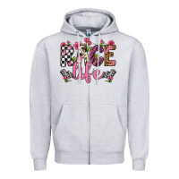 Heather Grey race life Zipper Hoodie - Artiststas