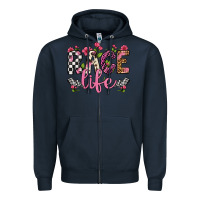 Navy race life Zipper Hoodie - Artiststas