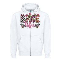White race life Zipper Hoodie - Artiststas