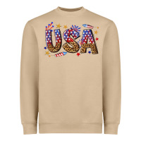 Mushroom usa 4th of july bw Heavyweight Sweatshirt - texasbilliewilder