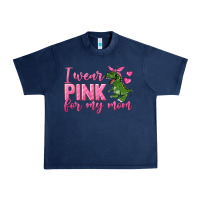 Navy I Wear Pink For My Mom Urban Heavy Tee - texasbilliewilder