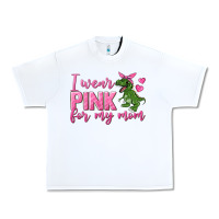 White I Wear Pink For My Mom Urban Heavy Tee - texasbilliewilder