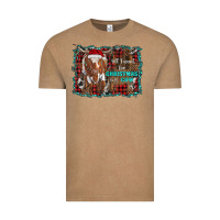 Vintage Coffee all i want for christmas is a cow longhorn Vintage Tee - RanaPortraitStore