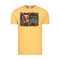 Vintage Mustard all i want for christmas is a cow longhorn Vintage Tee - RanaPortraitStore