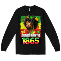 Black juneteenth 1865 black freedom Long Sleeve Tee - HRA Design Shop