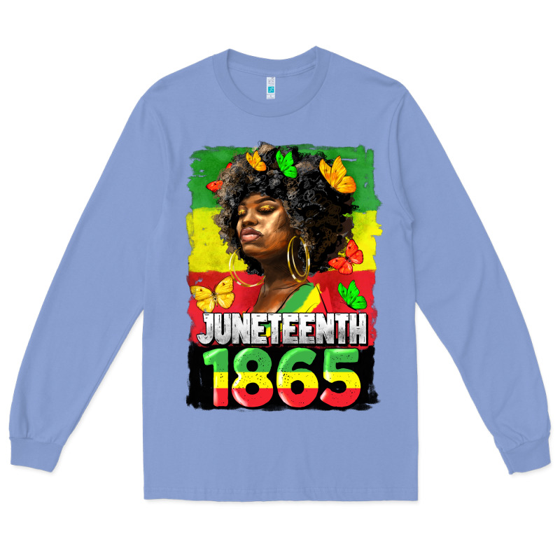 Juneteenth 1865 Black Freedom Long Sleeve Tee by HRA Design Shop | Teevron