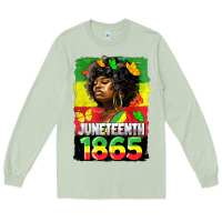Matcha juneteenth 1865 black freedom Long Sleeve Tee - HRA Design Shop