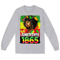 Moon Dust juneteenth 1865 black freedom Long Sleeve Tee - HRA Design Shop