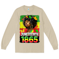 Mushroom juneteenth 1865 black freedom Long Sleeve Tee - HRA Design Shop