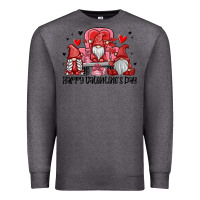 Charcoal Heather happy valentine's day Premium Sweatshirt - MaliasSmallBusiness