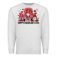 Oatmeal Heather happy valentine's day Premium Sweatshirt - MaliasSmallBusiness