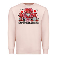 Pale Pink happy valentine's day Premium Sweatshirt - MaliasSmallBusiness