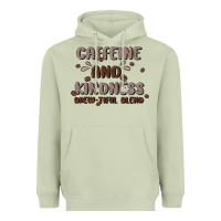 Matcha caffeine & kindness Heavyweight Hoodie - MaliasSmallBusiness