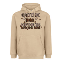 Mushroom caffeine & kindness Heavyweight Hoodie - MaliasSmallBusiness