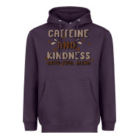 Plum caffeine & kindness Heavyweight Hoodie - MaliasSmallBusiness