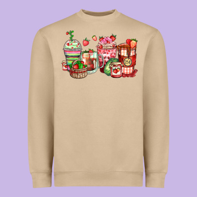 Heavyweight Sweatshirt strawberry farm fresh coffee cups