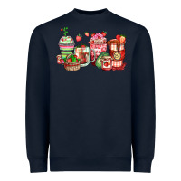 Navy strawberry farm fresh coffee cups Heavyweight Sweatshirt - Zillion Design Studio