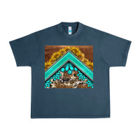 Midnight Navy western  sunflower turquise gemstone  tumbler Urban Heavy Tee - BarkalooDesign