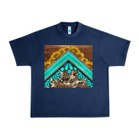 Navy western  sunflower turquise gemstone  tumbler Urban Heavy Tee - BarkalooDesign
