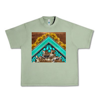 Oil Green western  sunflower turquise gemstone  tumbler Urban Heavy Tee - BarkalooDesign
