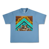 Pebble Blue western  sunflower turquise gemstone  tumbler Urban Heavy Tee - BarkalooDesign