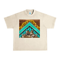 Sandshell western  sunflower turquise gemstone  tumbler Urban Heavy Tee - BarkalooDesign