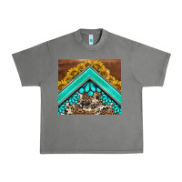 Tornado western  sunflower turquise gemstone  tumbler Urban Heavy Tee - BarkalooDesign