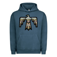 Pigment Midnight Navy Western Green Aztec Thunderbird Urban Hoodie - Bettercallsaul