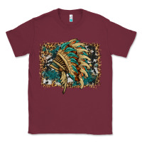 Burgundy indian headdress with background Classic Tee - HRA Design Shop