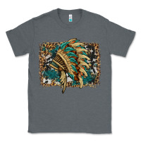 Charcoal Heather indian headdress with background Classic Tee - HRA Design Shop